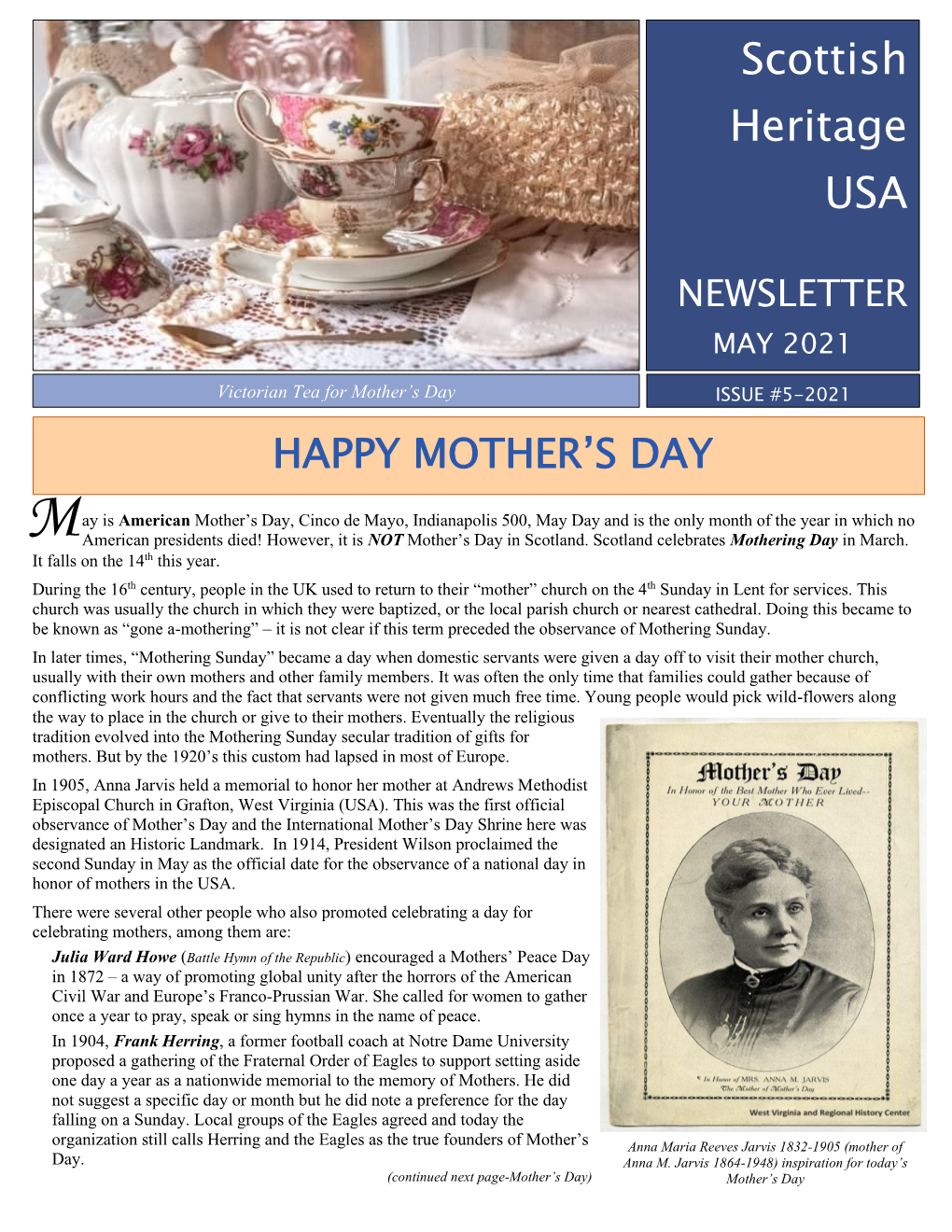 May 2021 Newsletter