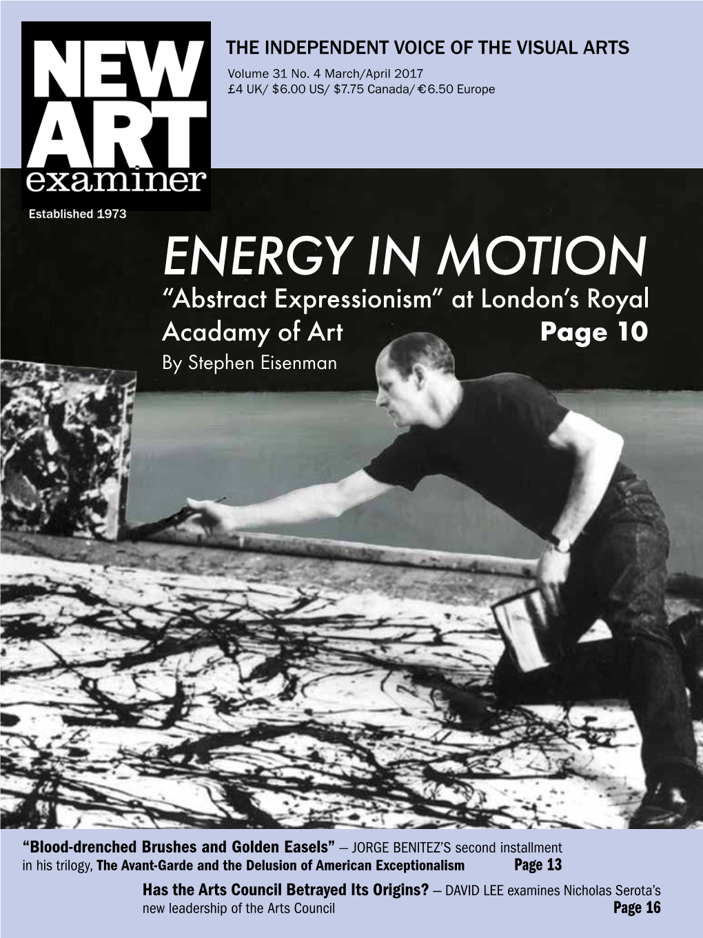 ENERGY in MOTION “Abstract Expressionism” at London’S Royal Acadamy of Art Page 10 by Stephen Eisenman