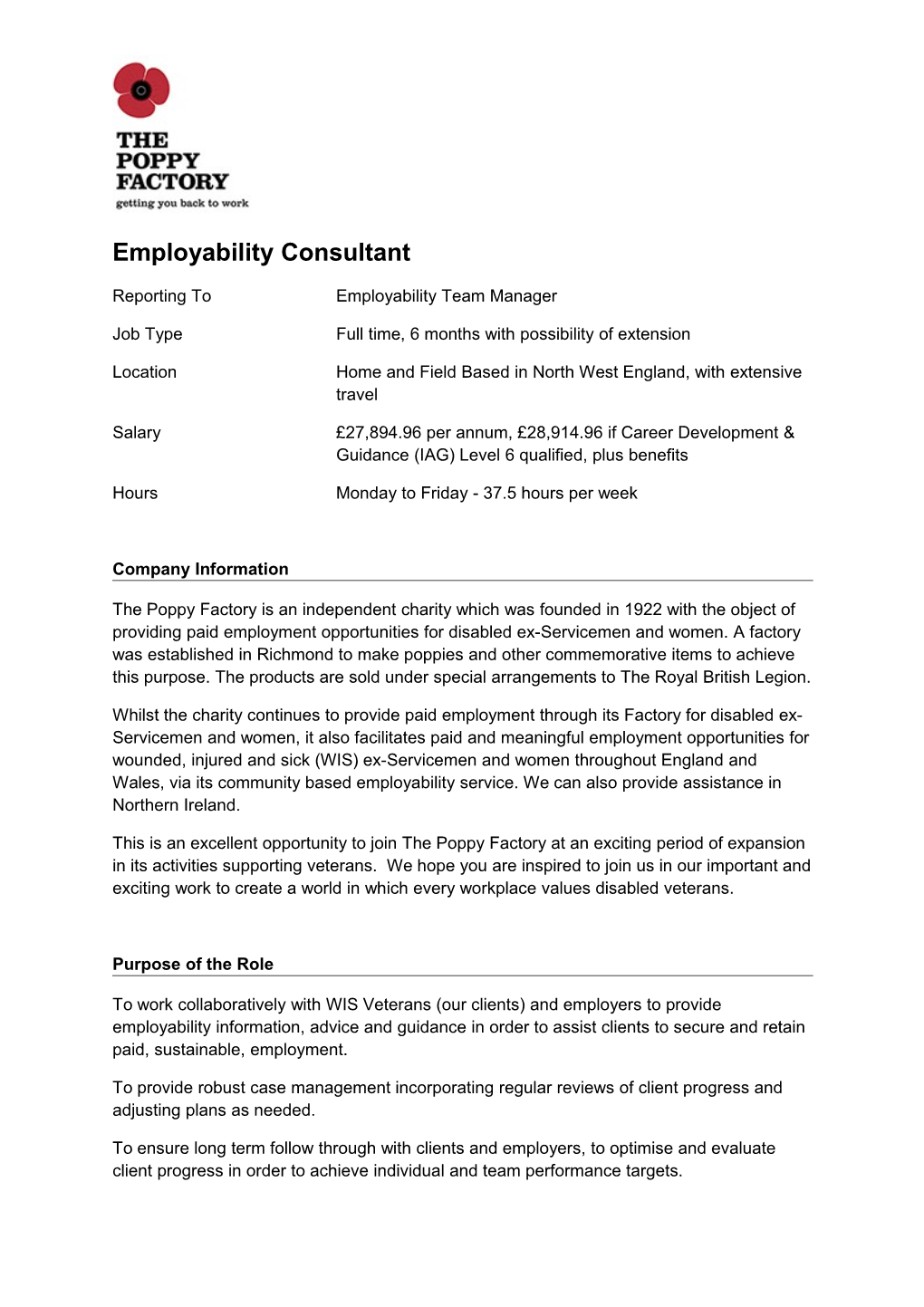 Employability Consultant