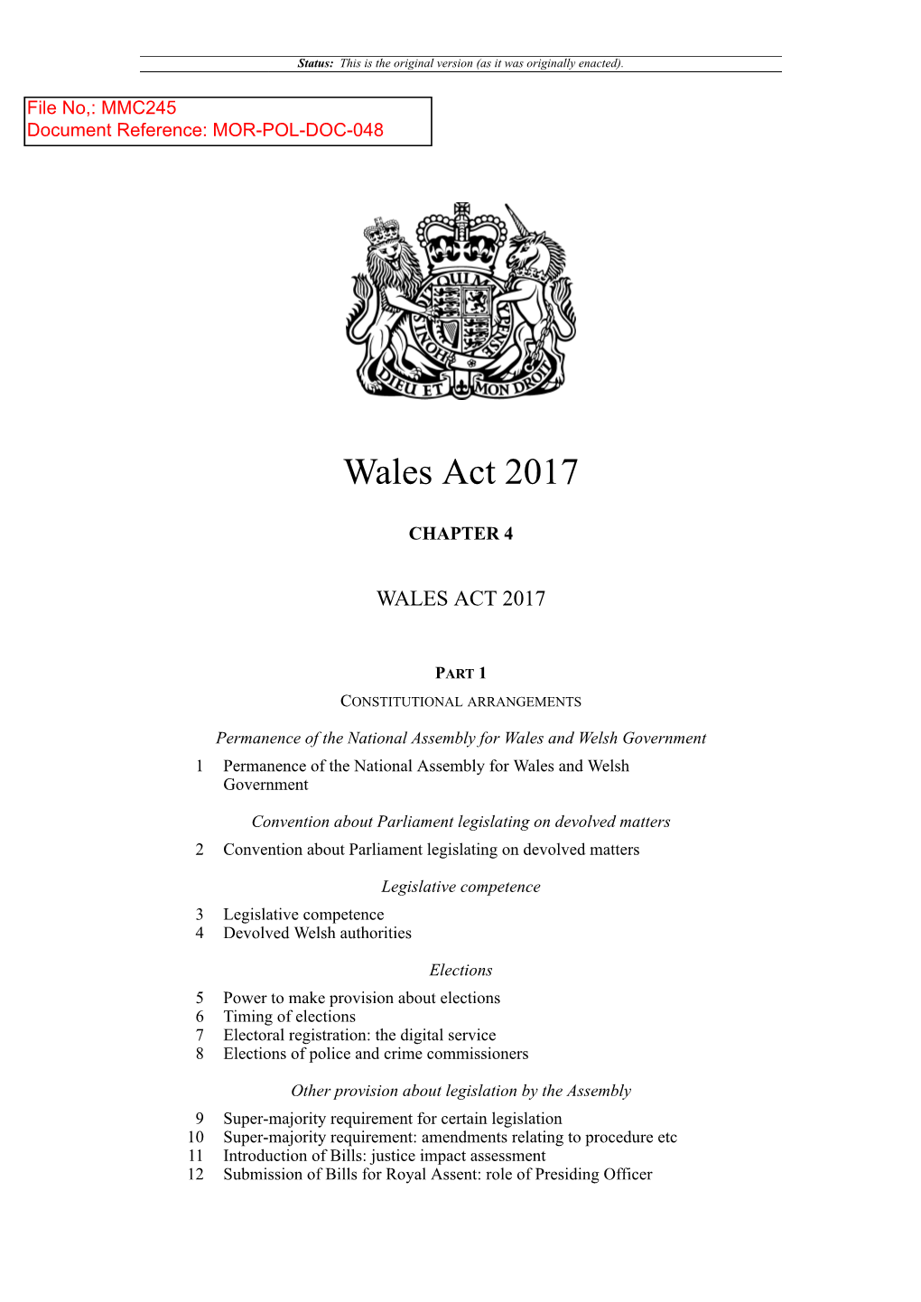 Wales Act 2017