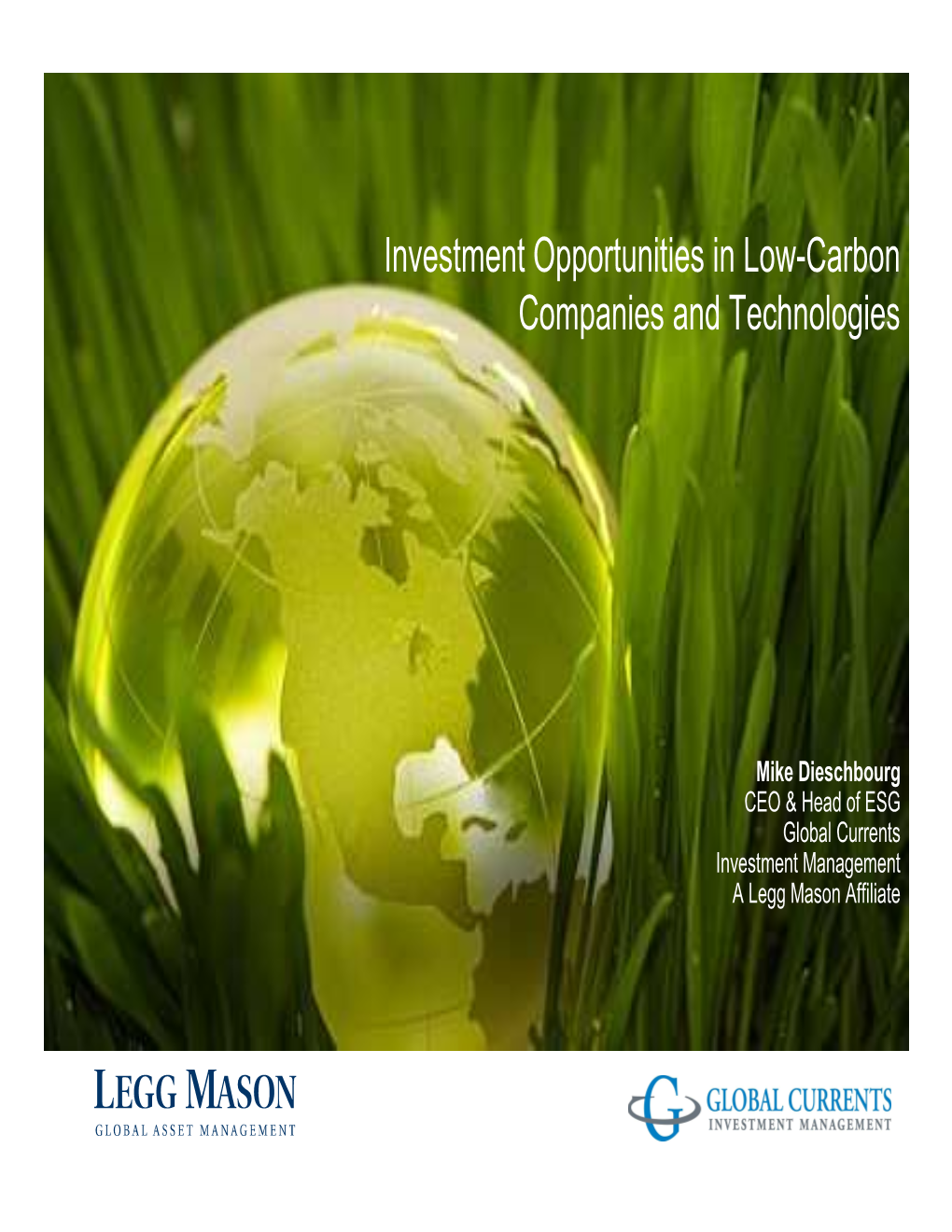 Investment Opportunities in Low-Carbon Companies and Technologies