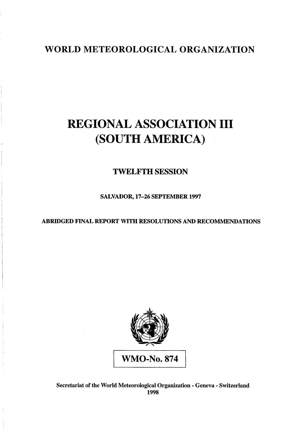 Regional Association Iii (South America)