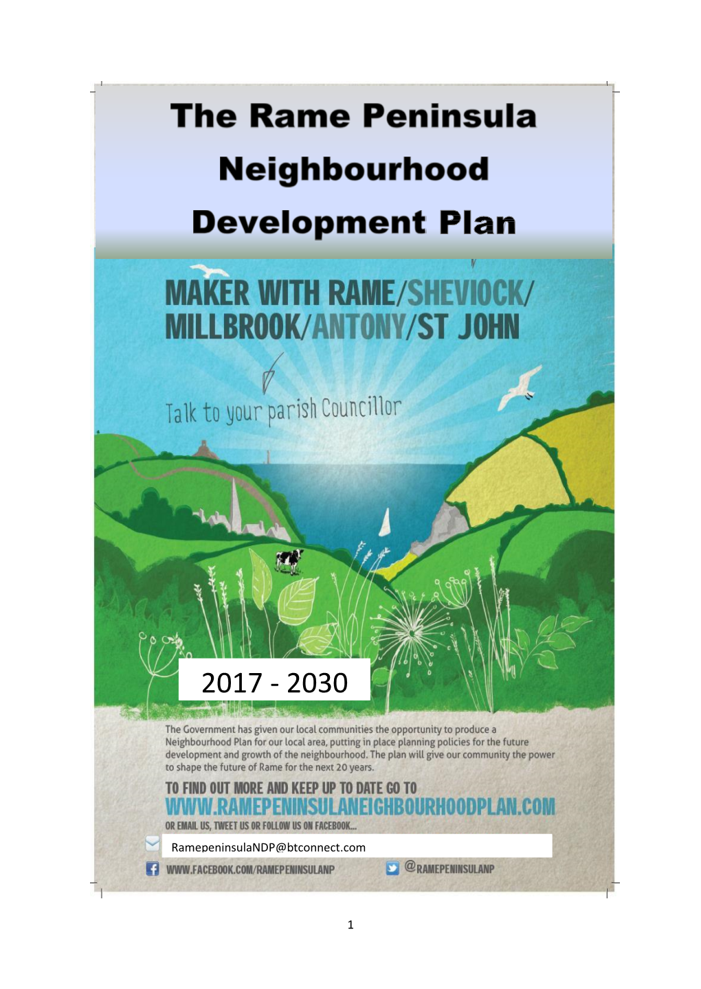 The Rame Peninsula Neighbourhood Development Plan