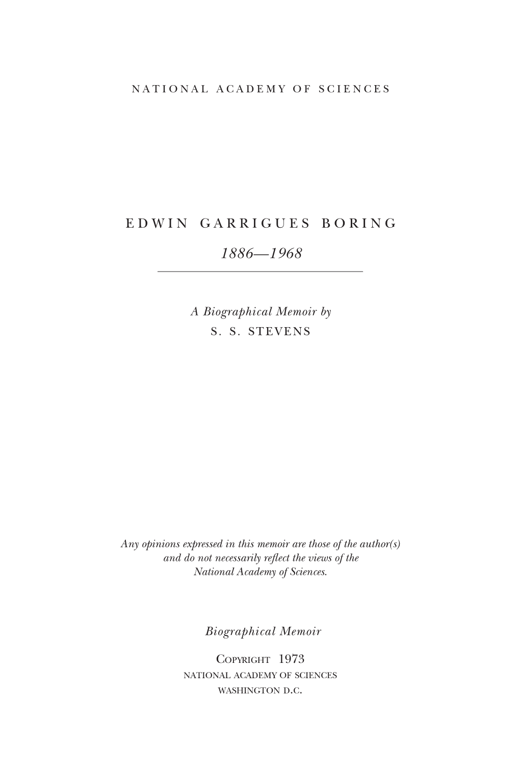 Edwin Garrigues Boring