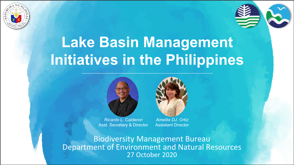 Lake Basin Management Initiatives in the Philippines