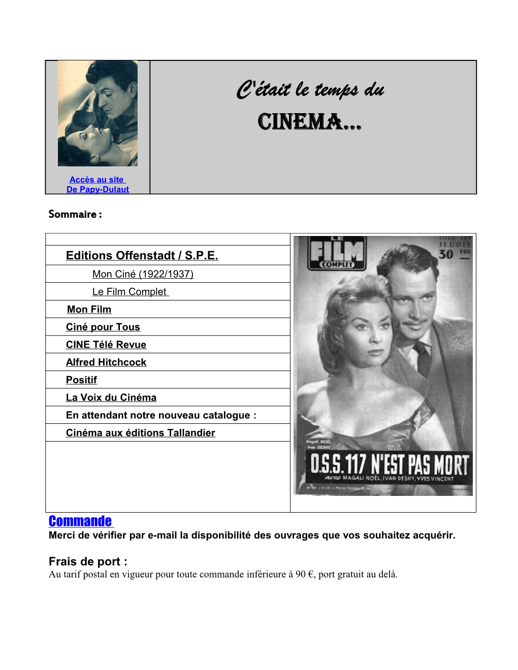 Cinéma En Attendant Notre Nouveau Catalogue : Cinéma Aux Éditions Tallandier