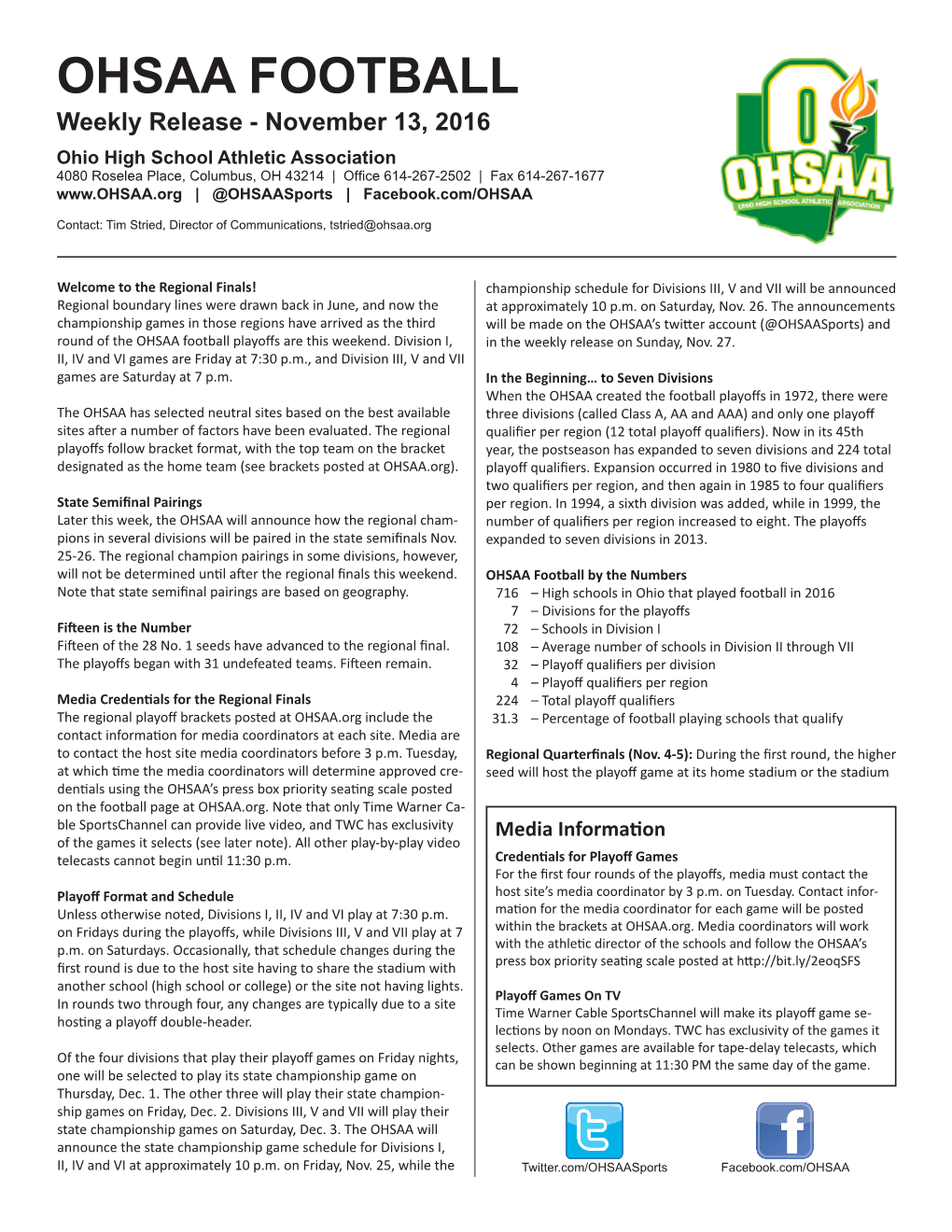 Ohsaa Football