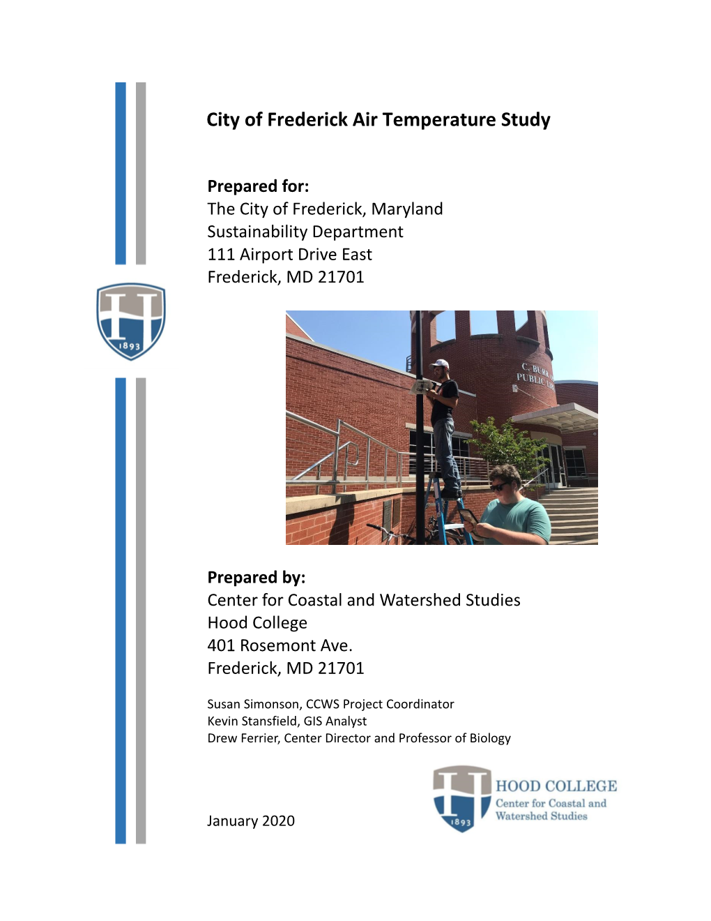 City of Frederick 2019 Air Temperature Study