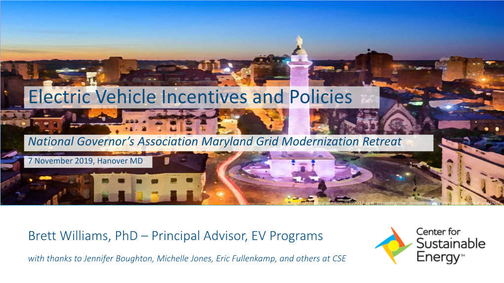 Electric Vehicle Incentives and Policies