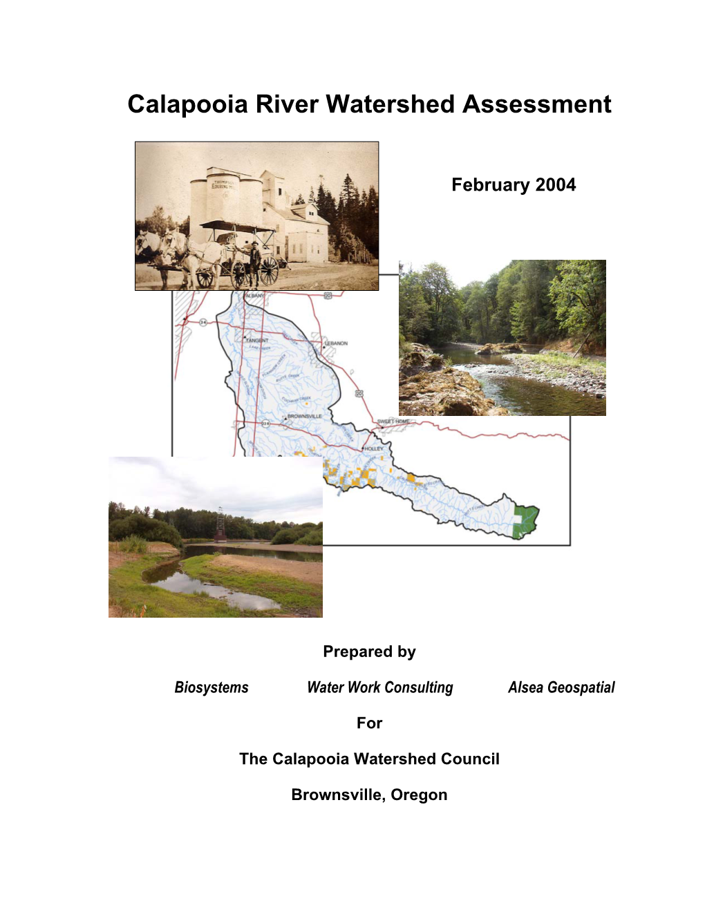 Calapooia River Watershed Assessment