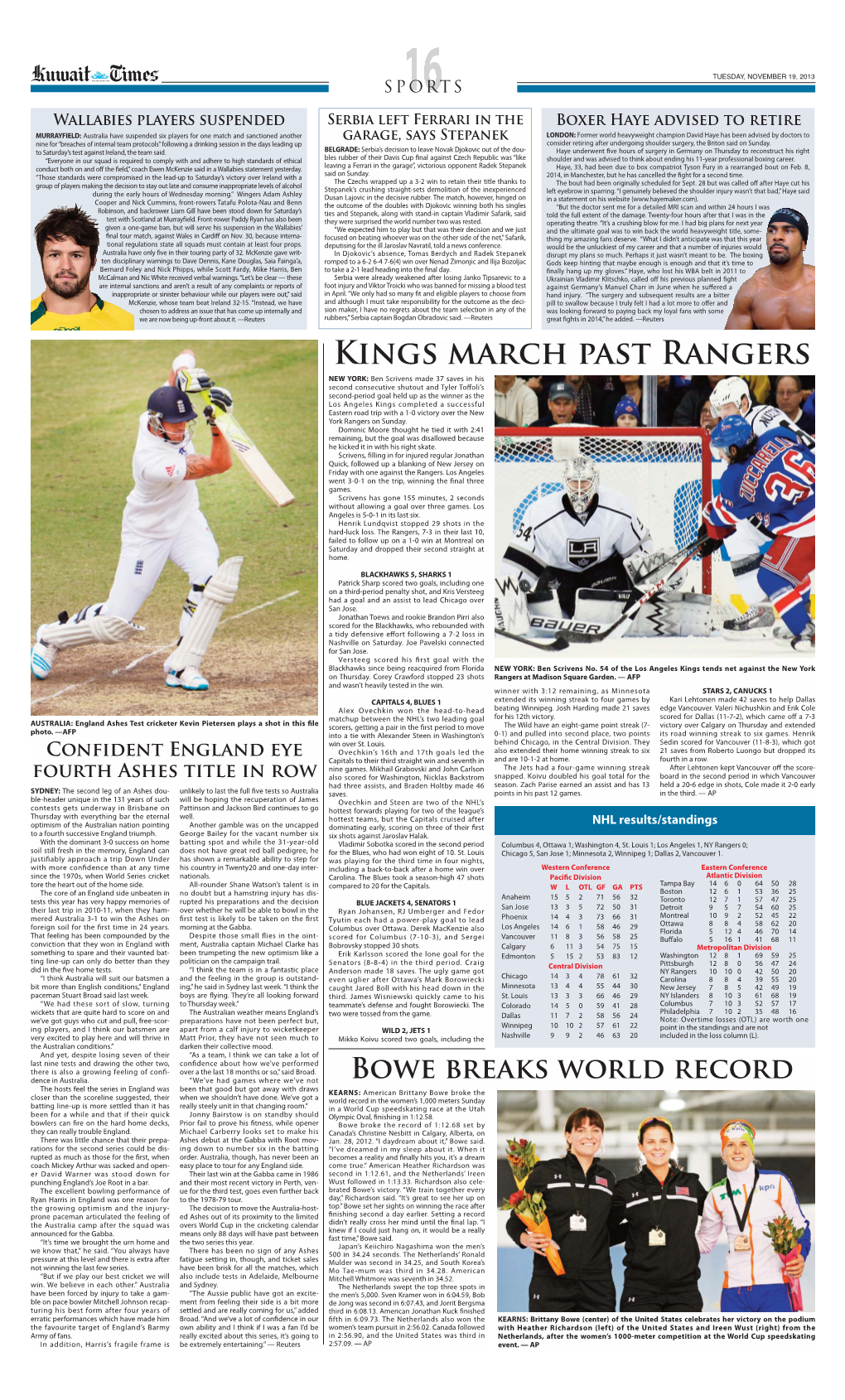 Kings March Past Rangers