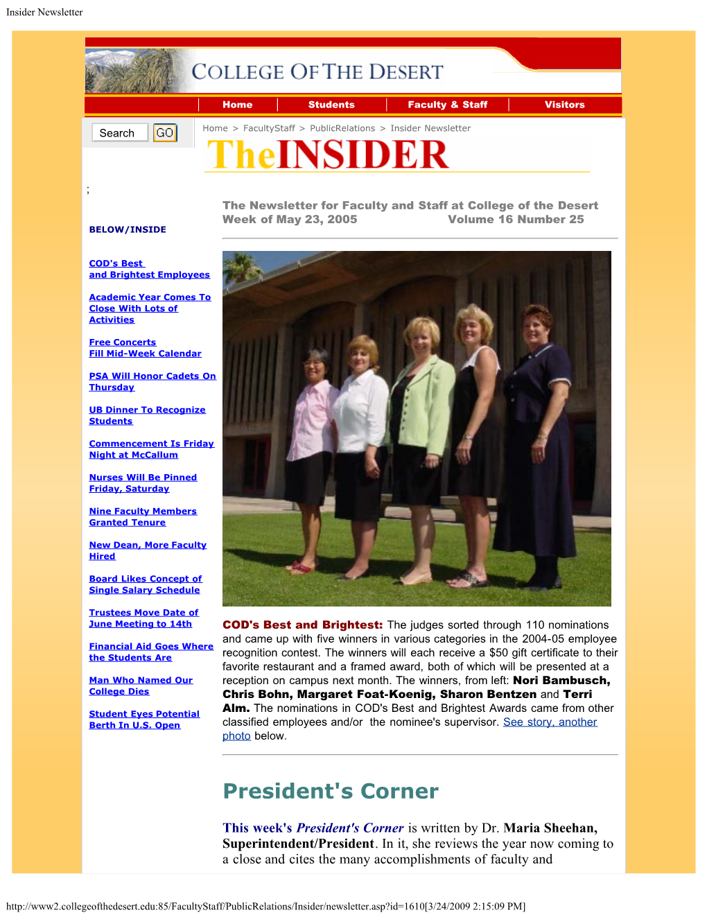 Insider Newsletter