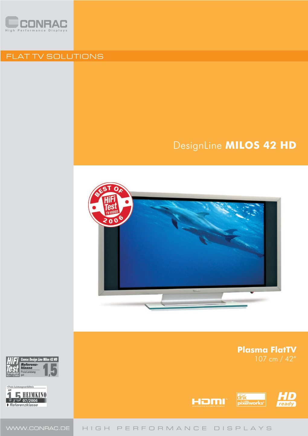 Datenblatt Designline MILOS 42 HD Rev. 01