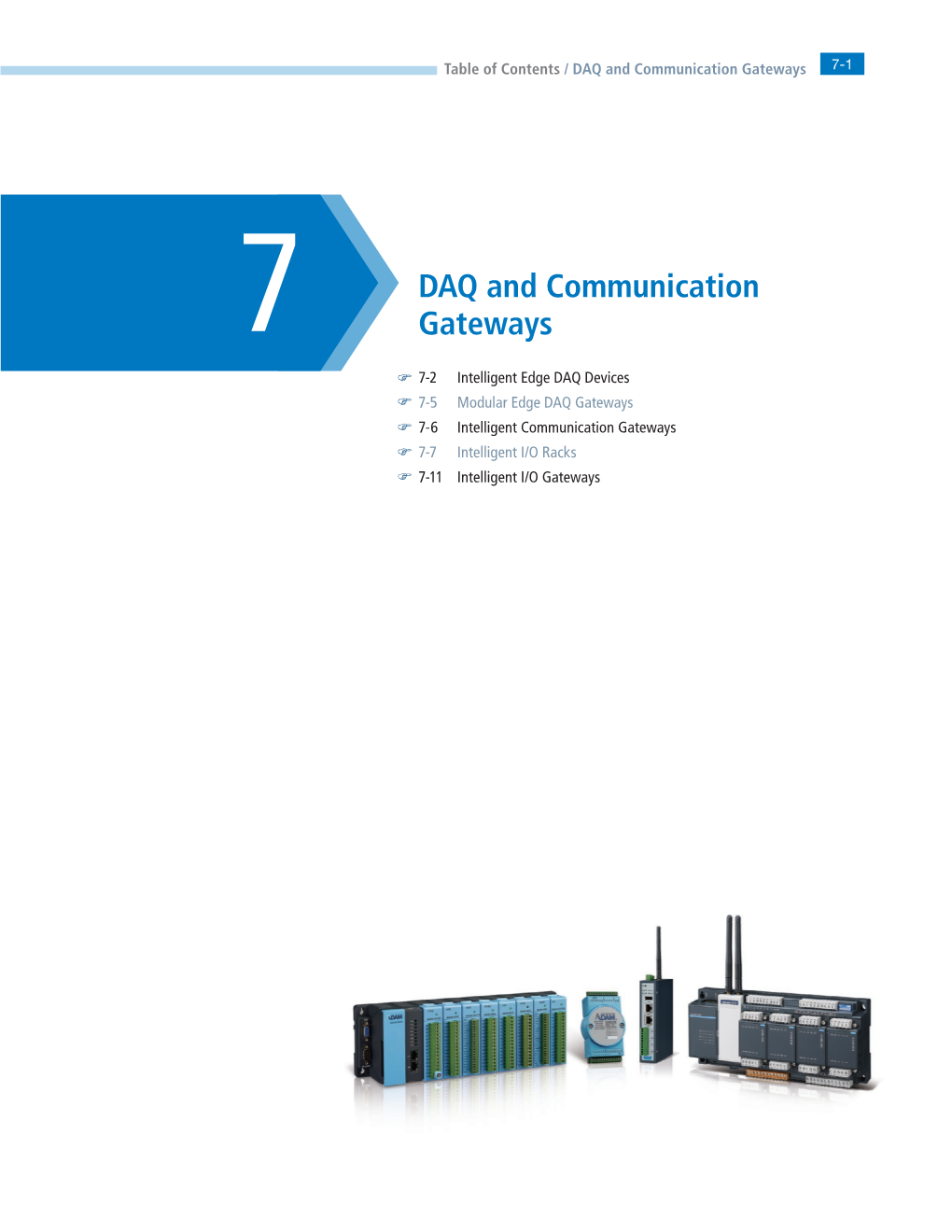 DAQ and Communication Gateways 7-1
