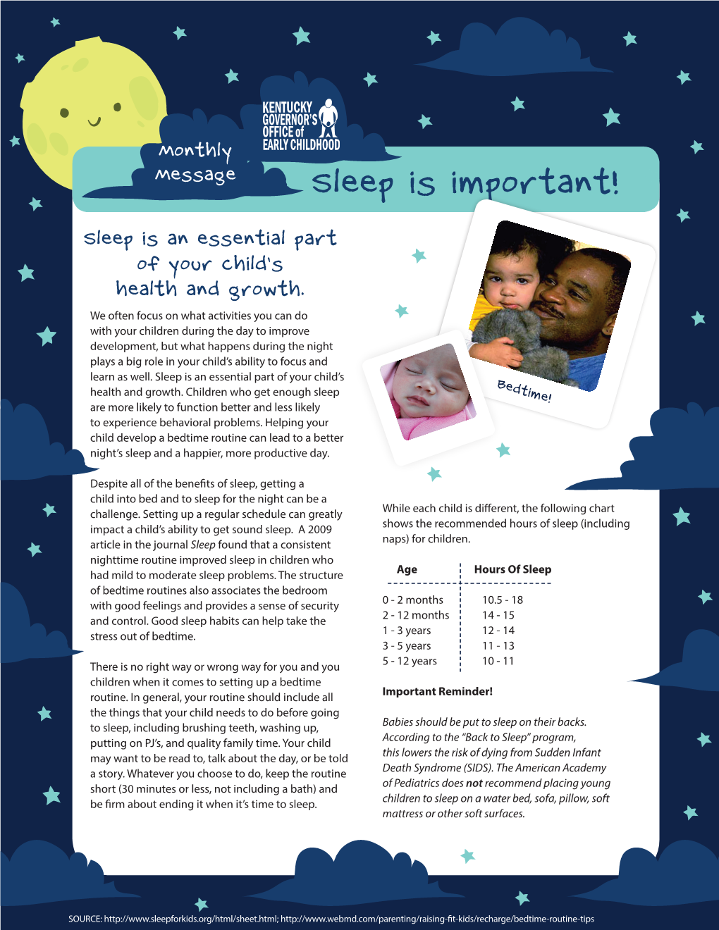 Bedtime Routines Also Associates the Bedroom 0 - 2 Months 10.5 - 18 with Good Feelings and Provides a Sense of Security 2 - 12 Months 14 - 15 and Control