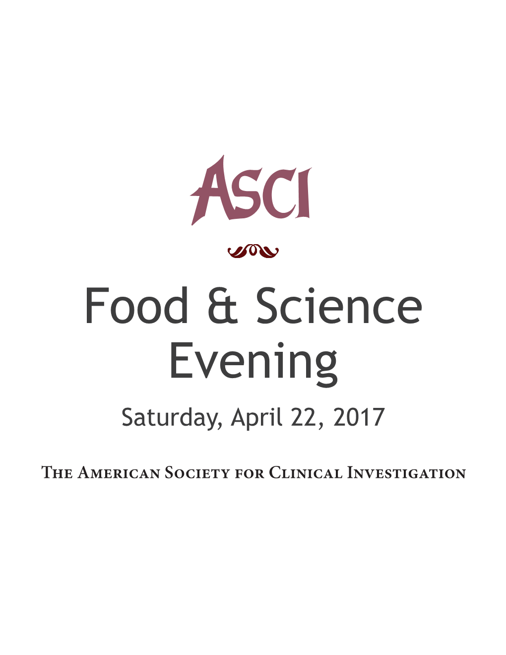 Food & Science Evening