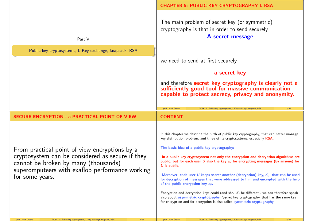 From Practical Point of View Encryptions by A