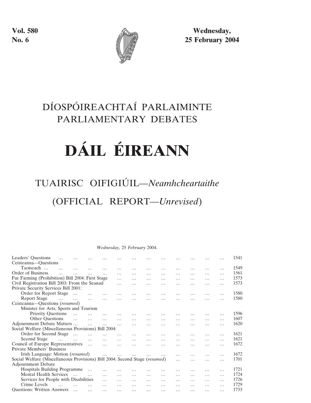 Da´Il E´Ireann