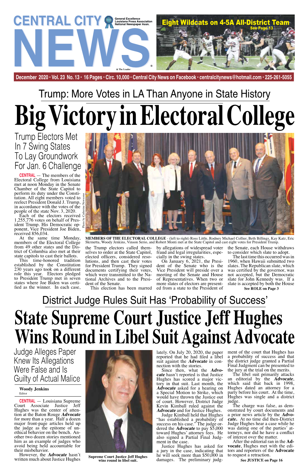 State Supreme Court Justice Jeff Hughes Wins Round in Libel Suit Against Advocate Judge Alleges Paper Lately