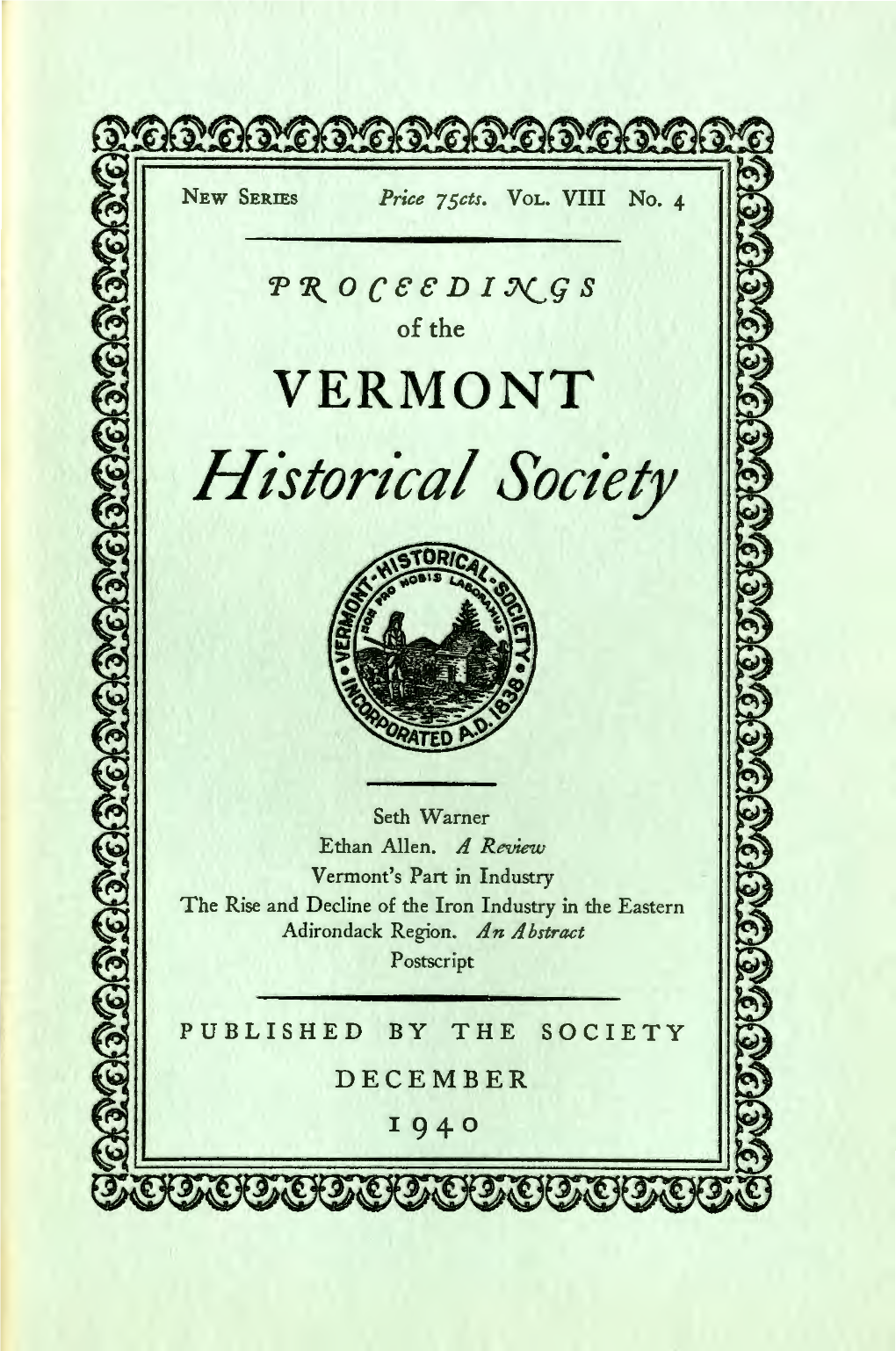 Vermont's Part in Industry