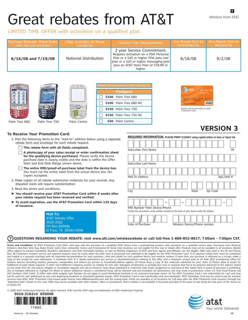 Great Rebates from AT&T