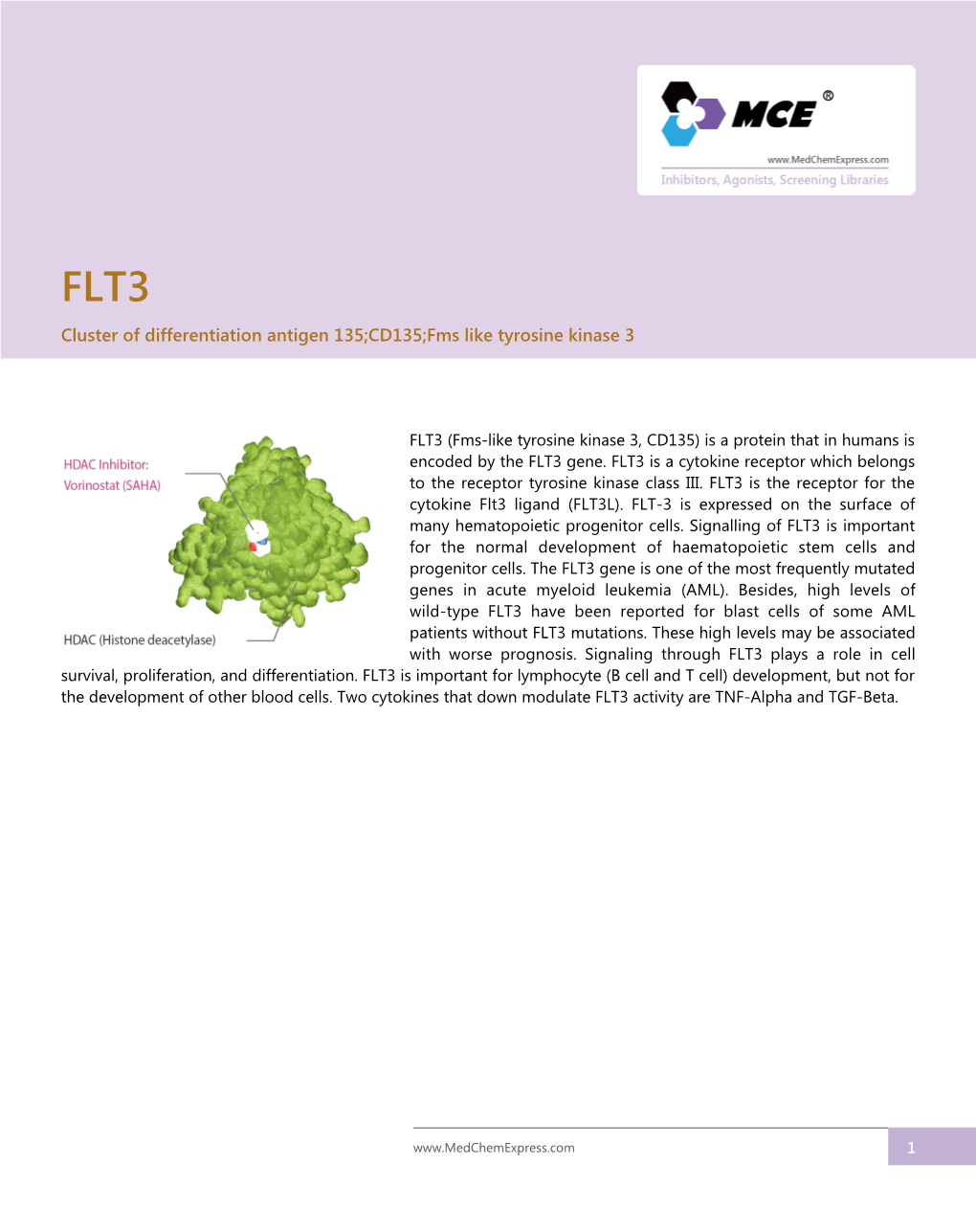 CD135;Fms Like Tyrosine Kinase 3