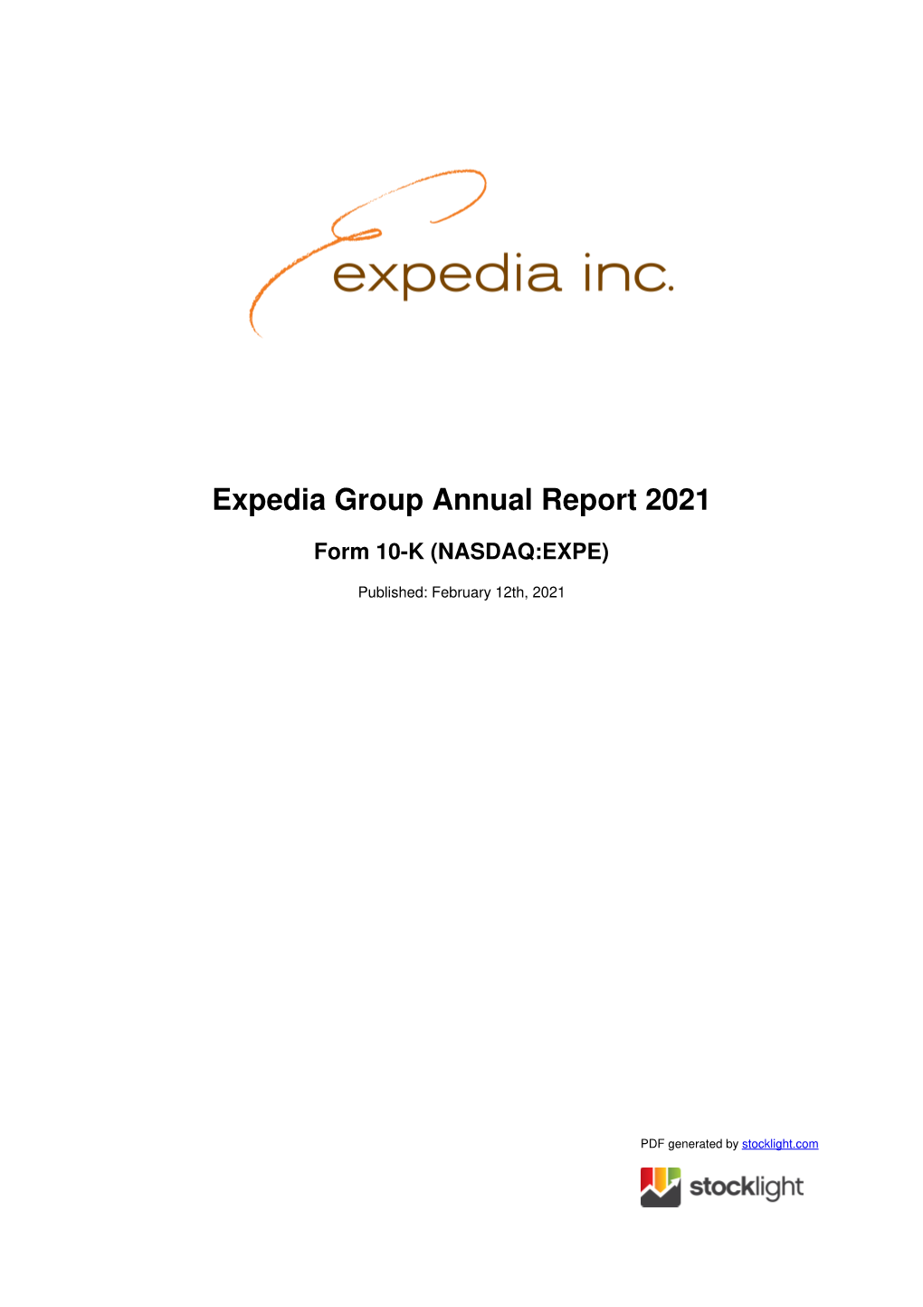 Expedia Group Annual Report 2021