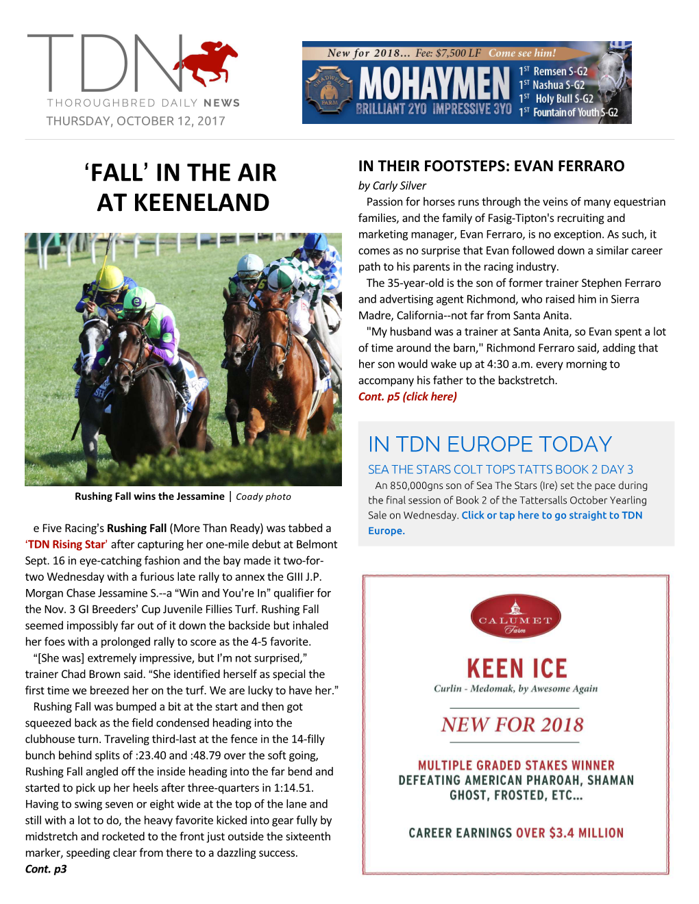 Fall= in the Air at Keeneland