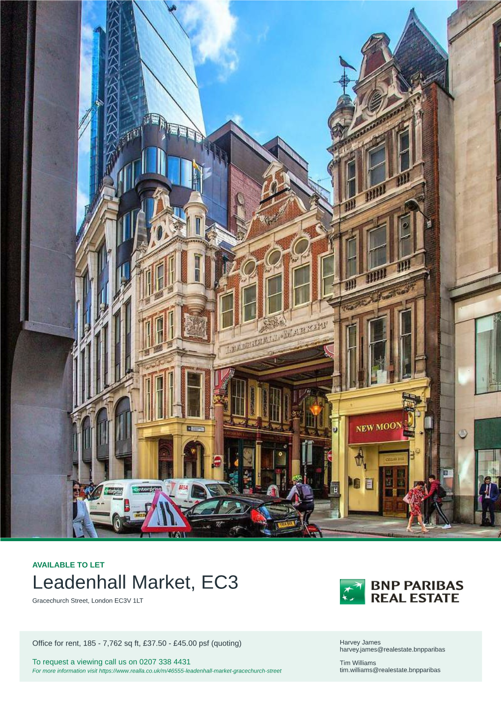 Leadenhall Market, EC3 Gracechurch Street, London EC3V 1LT