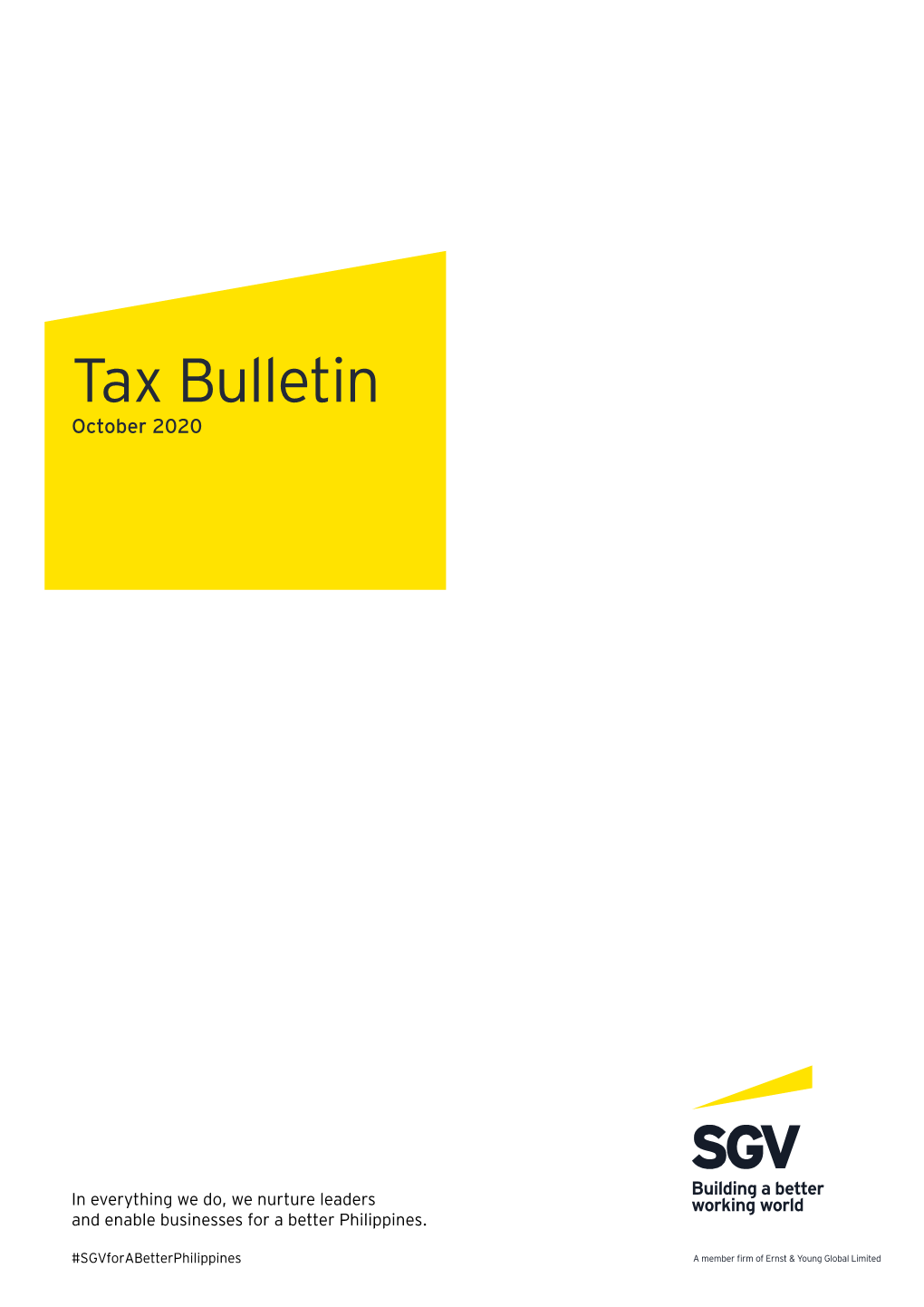 Tax Bulletin October 2020