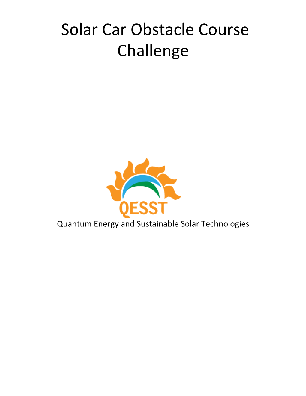 Solar Car Obstacle Course Challenge