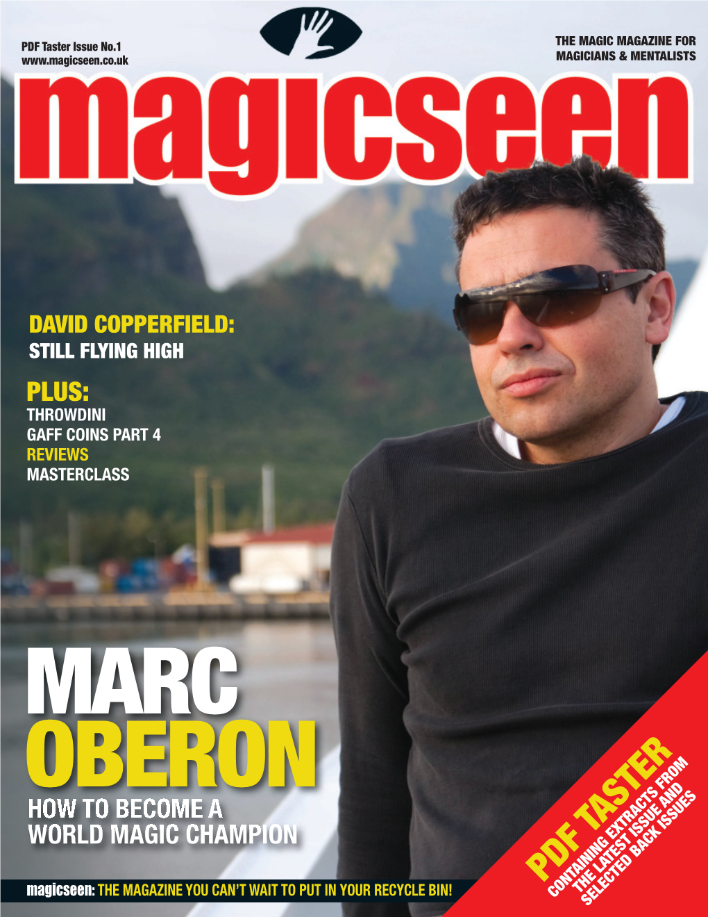 PDF Taster Issue No.1 the MAGIC MAGAZINE for MAGICIANS & MENTALISTS