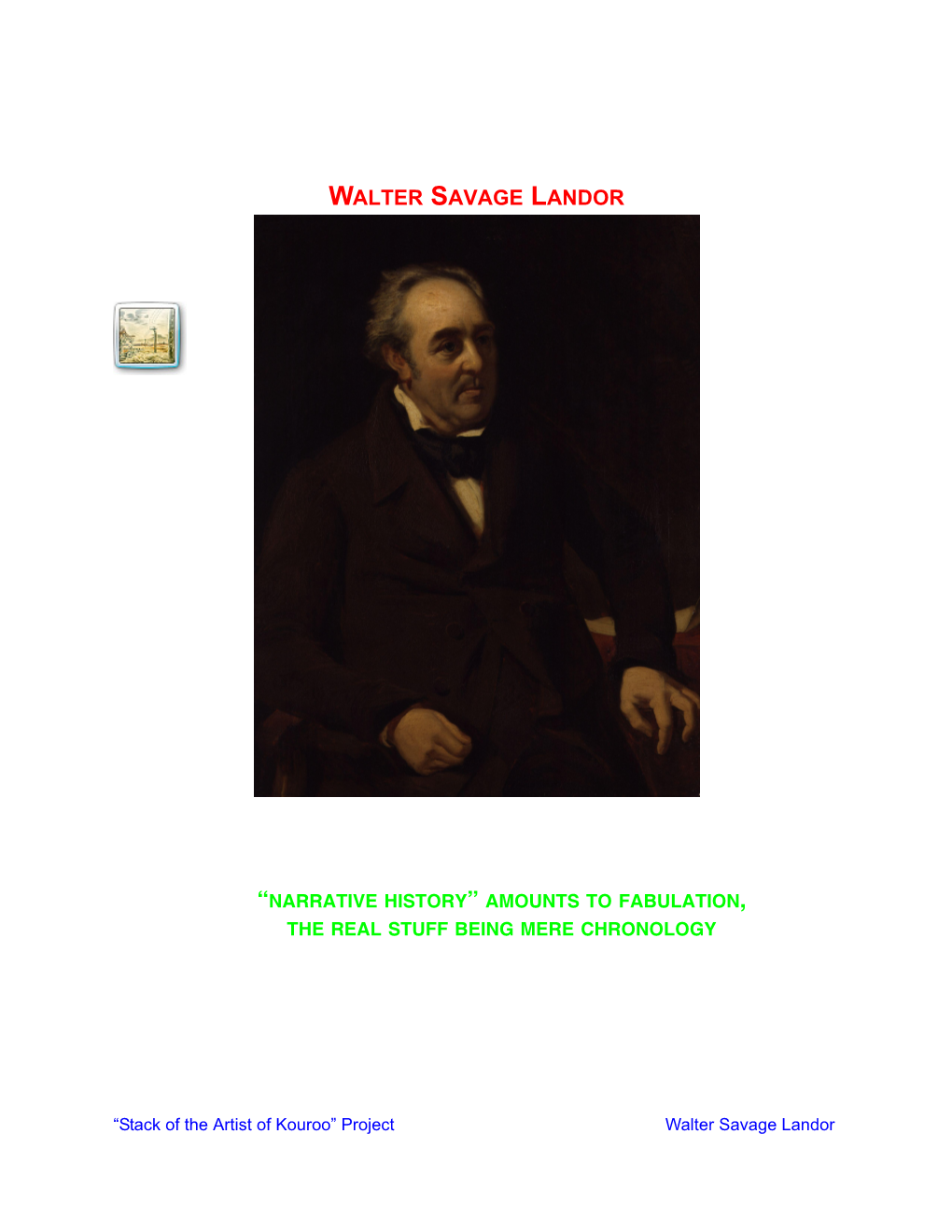 Walter Savage Landor