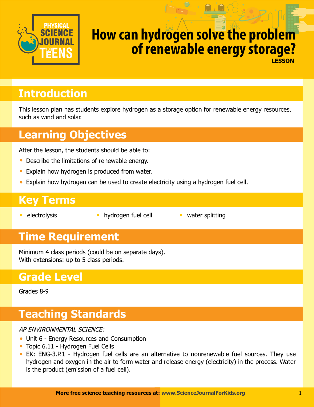 How Can Hydrogen Solve the Problem of Renewable Energy Storage? Lesson