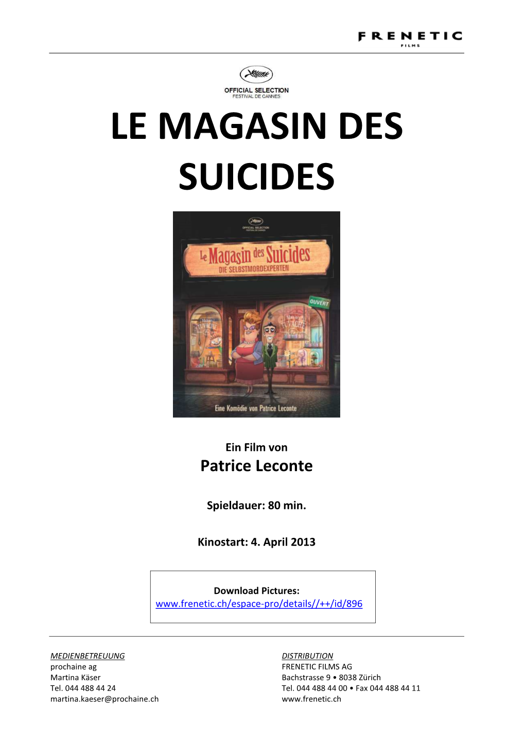 Le Magasin Des Suicides