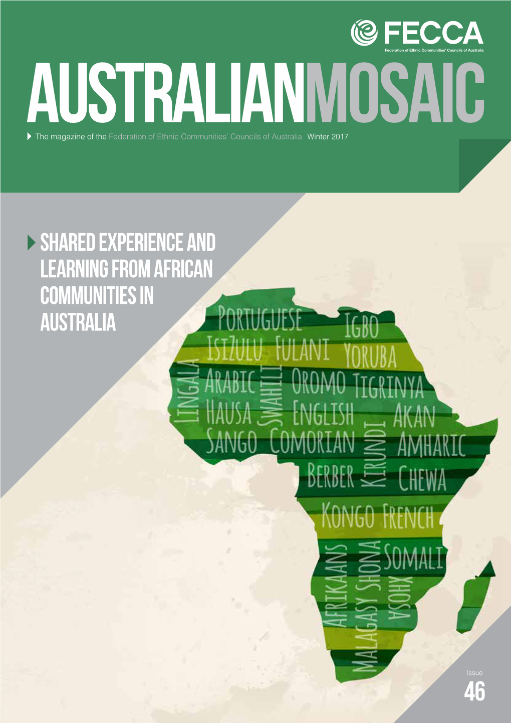 Shared Experience and Learning from African Communities in Australia