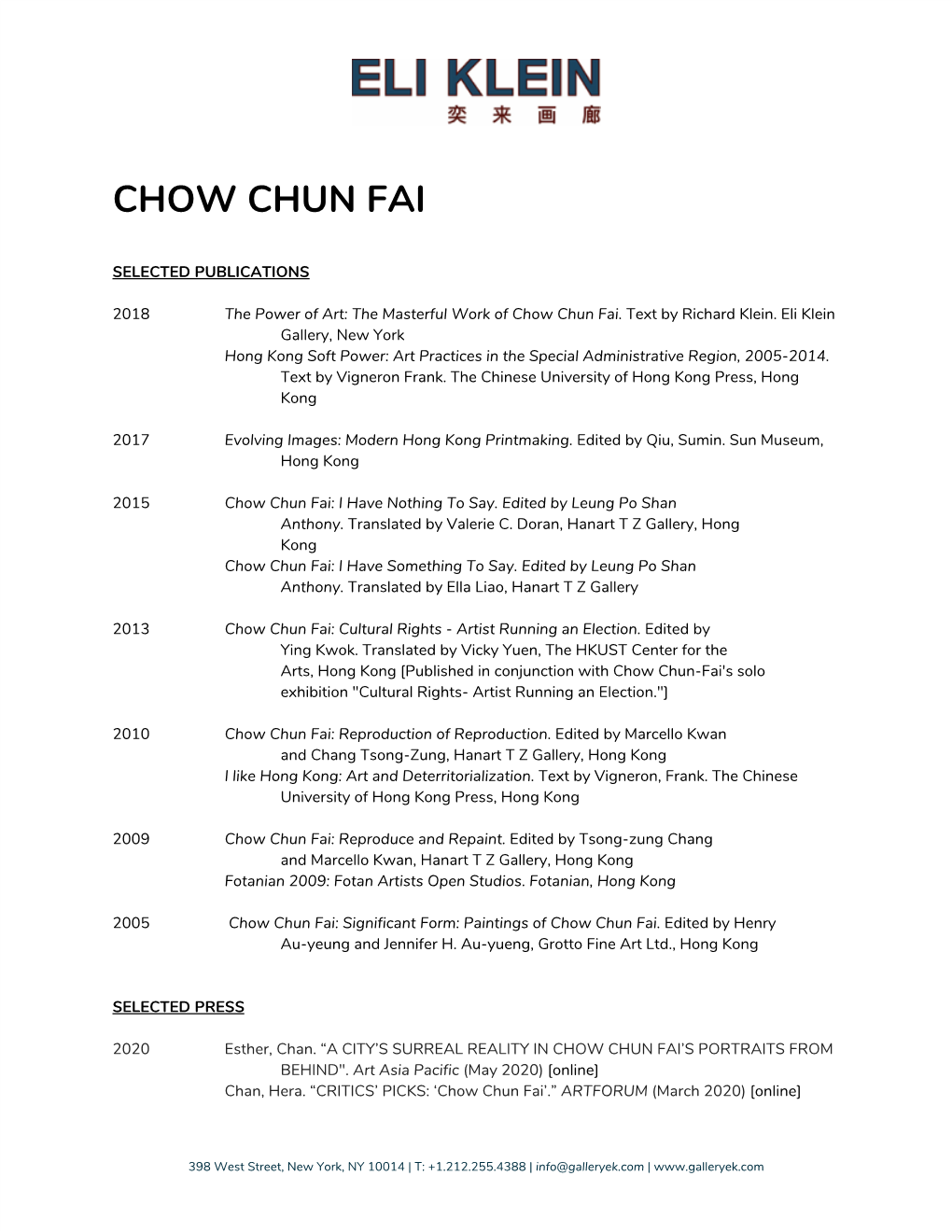 Chow Chun Fai