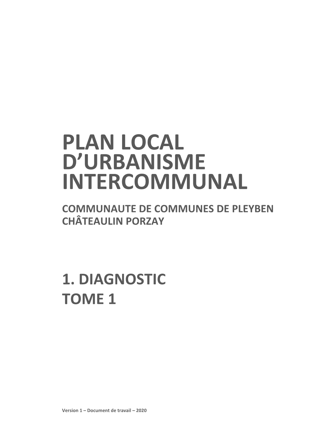 Plan Local D'urbanisme Intercommunal