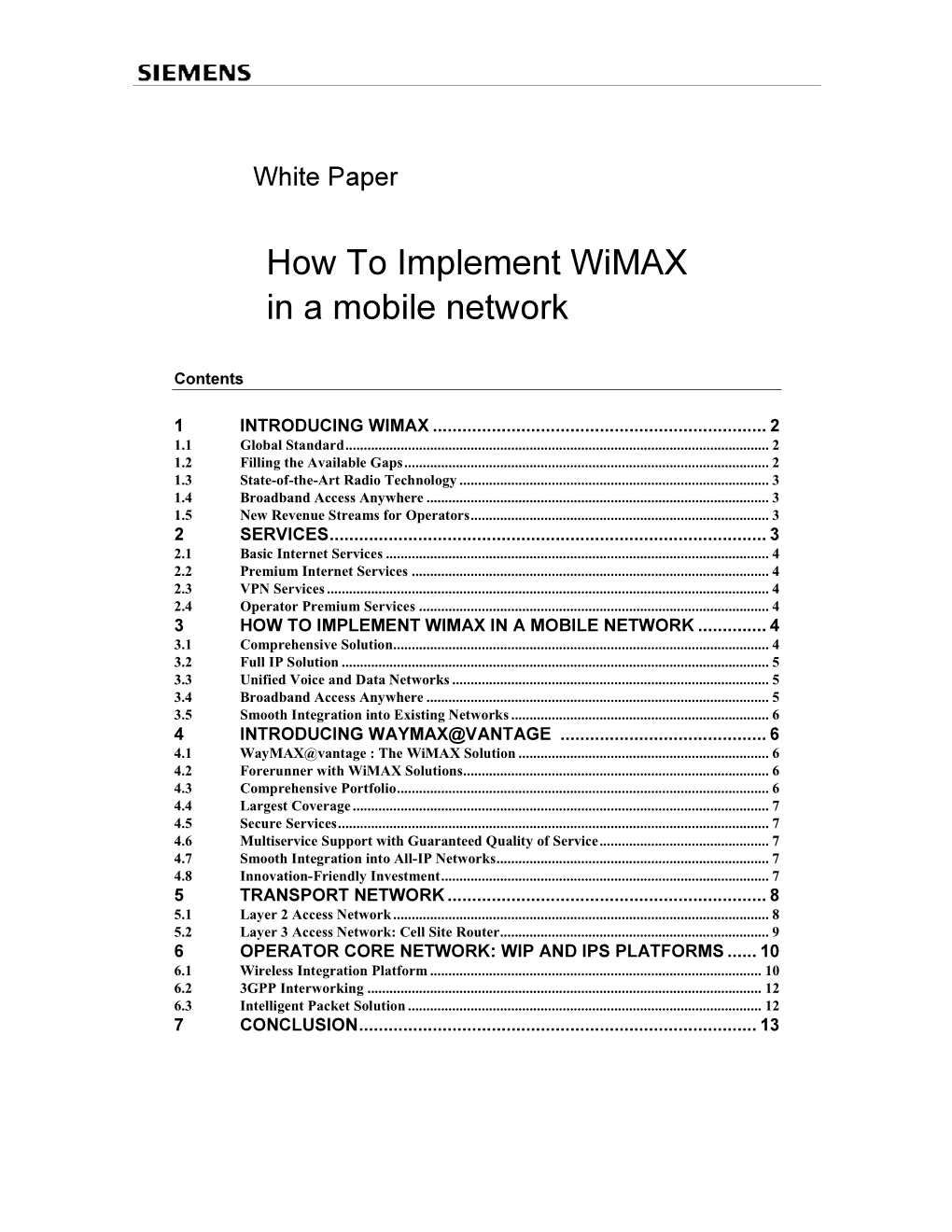 How to Implement Wimax in a Mobile Network