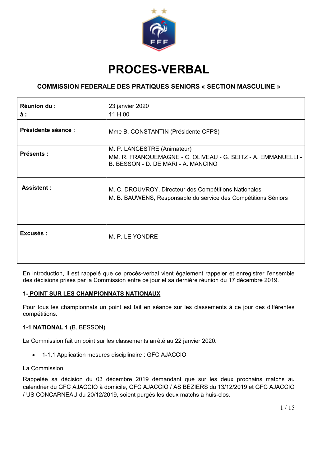 Proces-Verbal