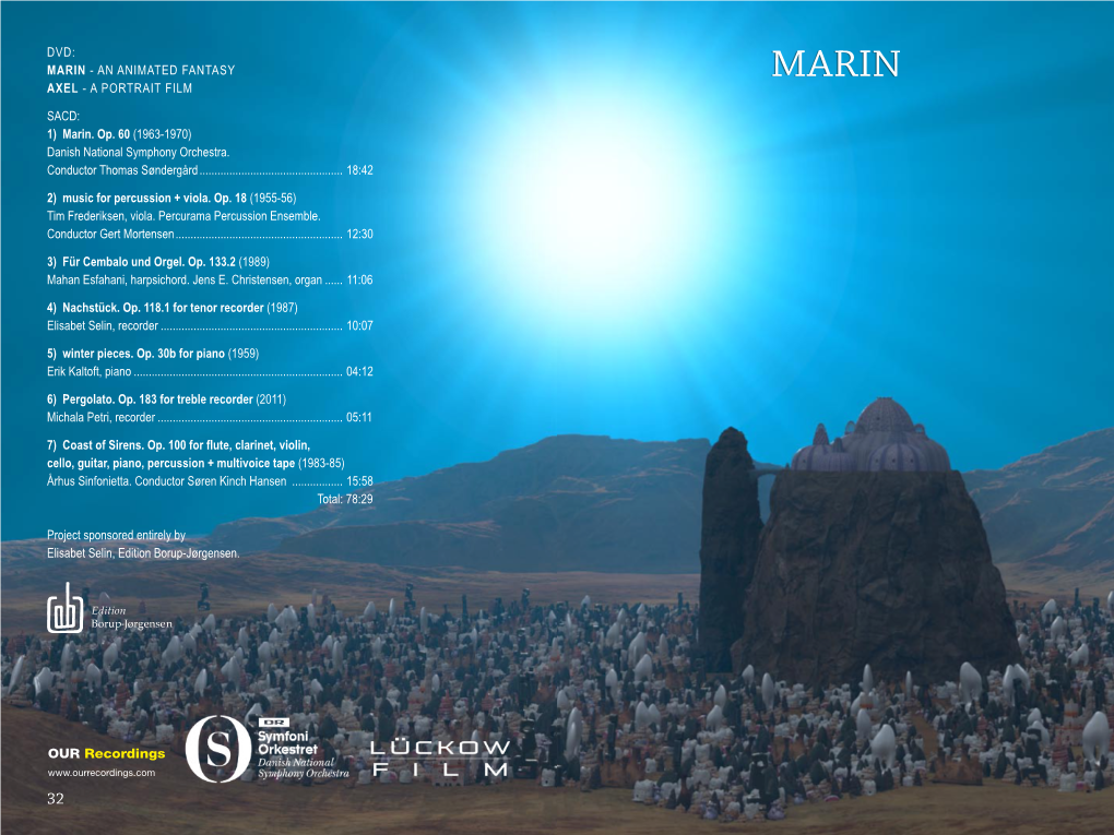 OUR Recordings DVD: MARIN