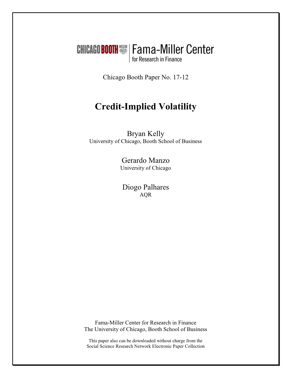 Credit-Implied Volatility