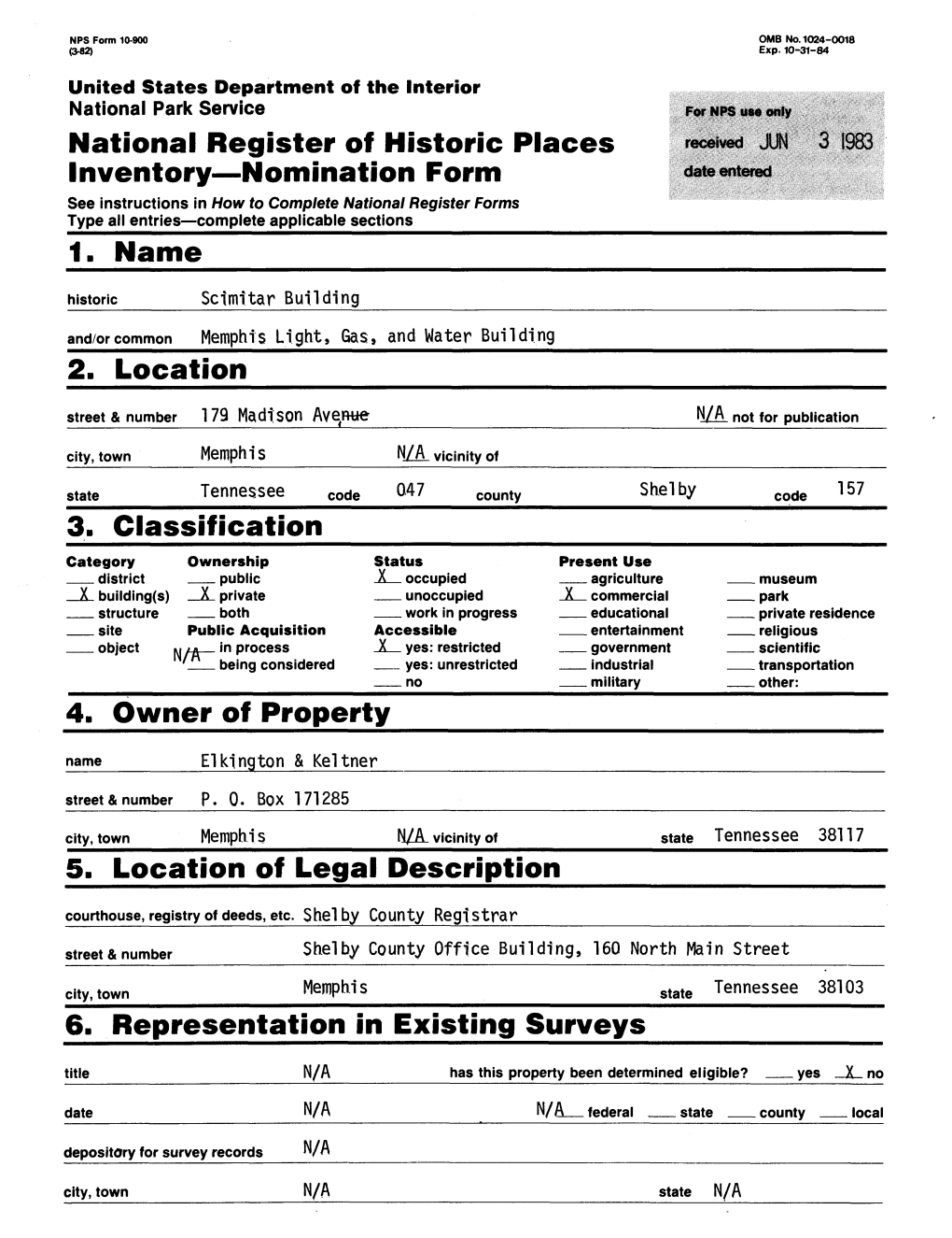 National Register of Historic Places in 1983