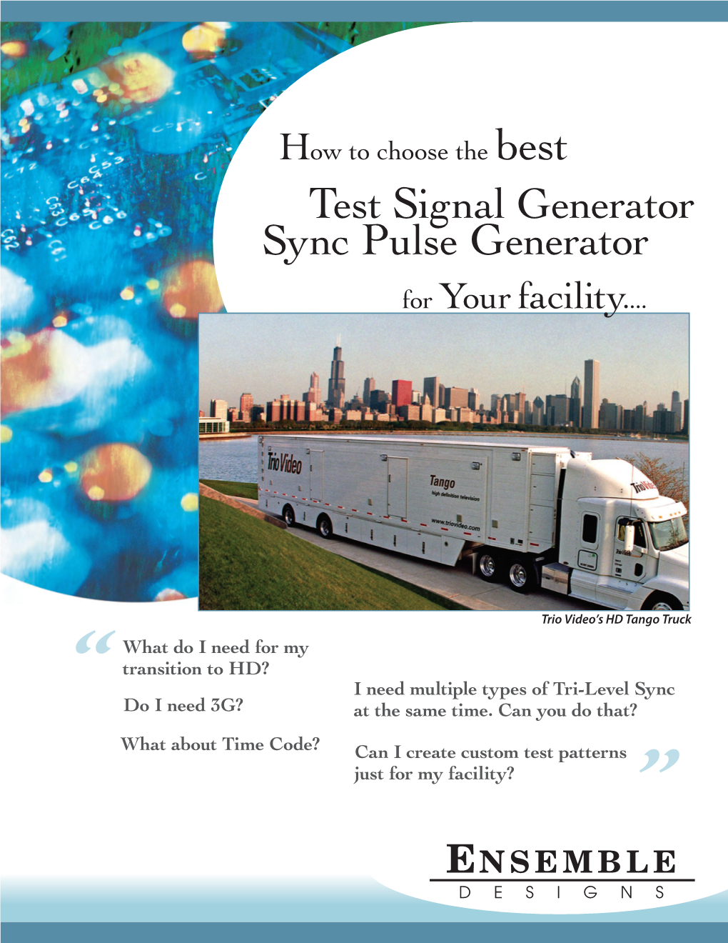 Sync Pulse and Test Signal Generators