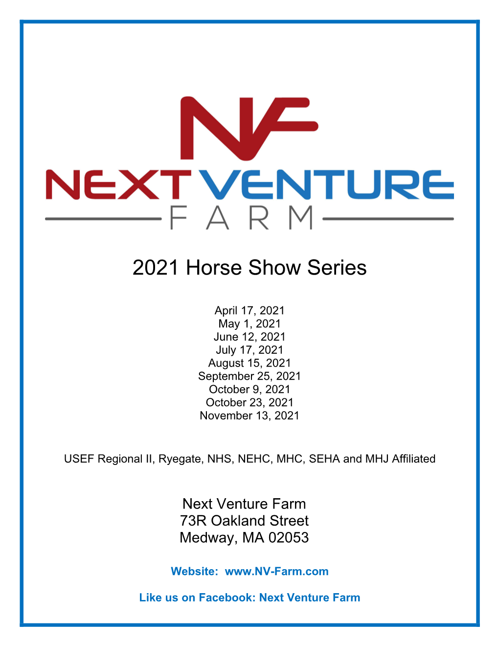 2021 Horse Show Series