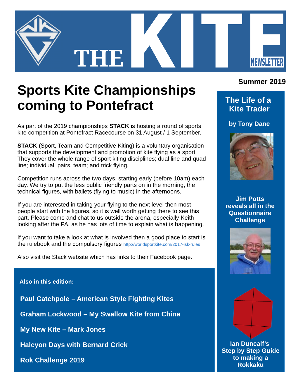 Sports Kite Championships Coming to Pontefract