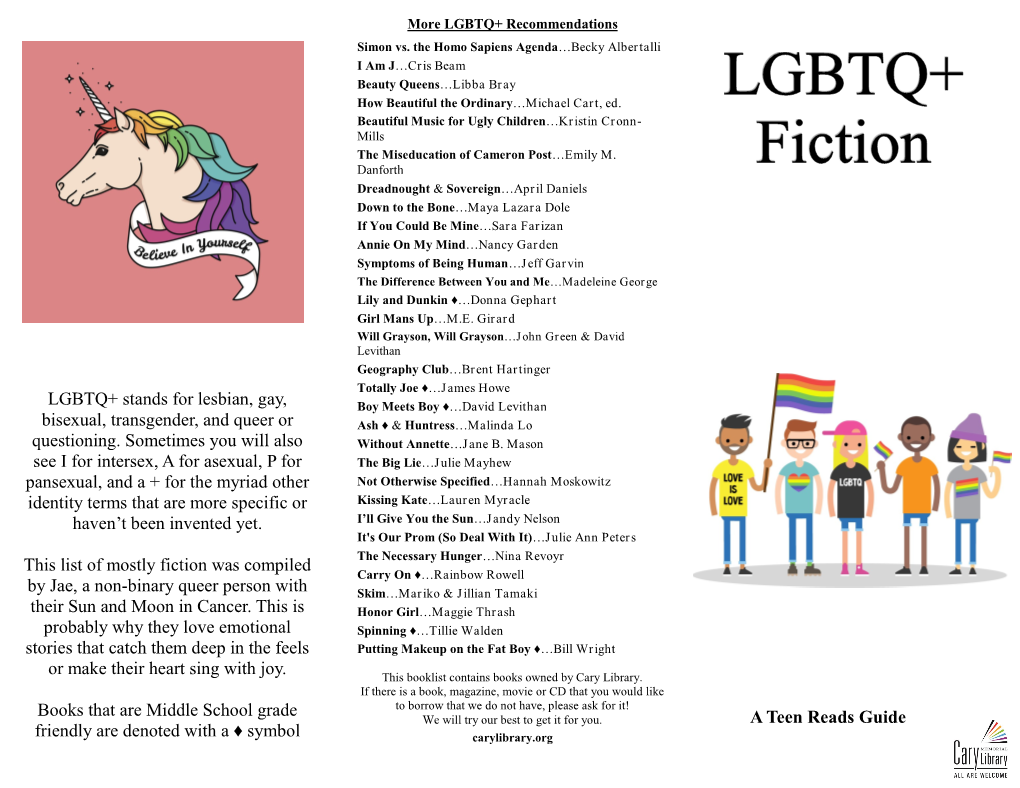 Celebrate Pride—Teen Books