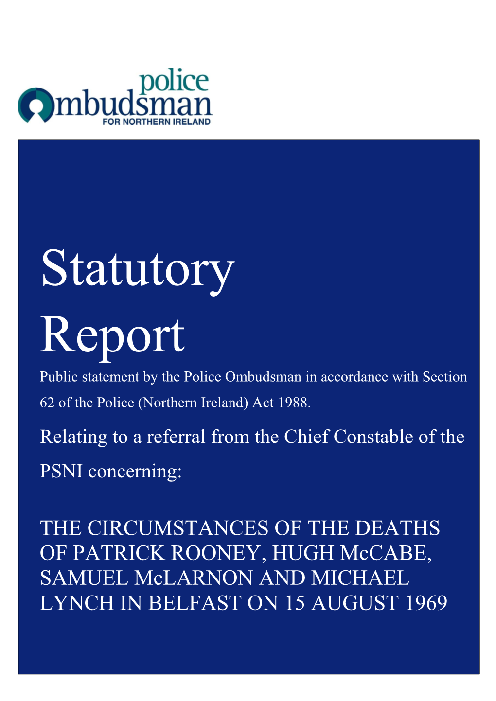 Statutory Report