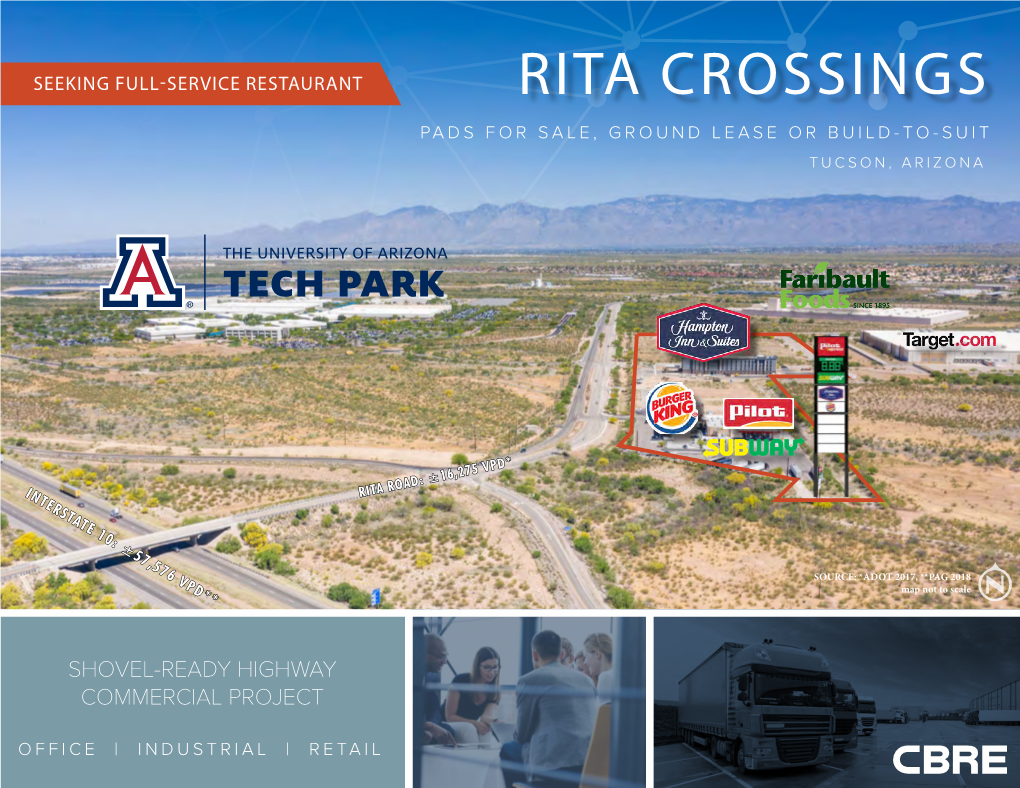 Rita Crossings Pads for Sale, Ground Lease Or Build-To-Suit Tucson, Arizona