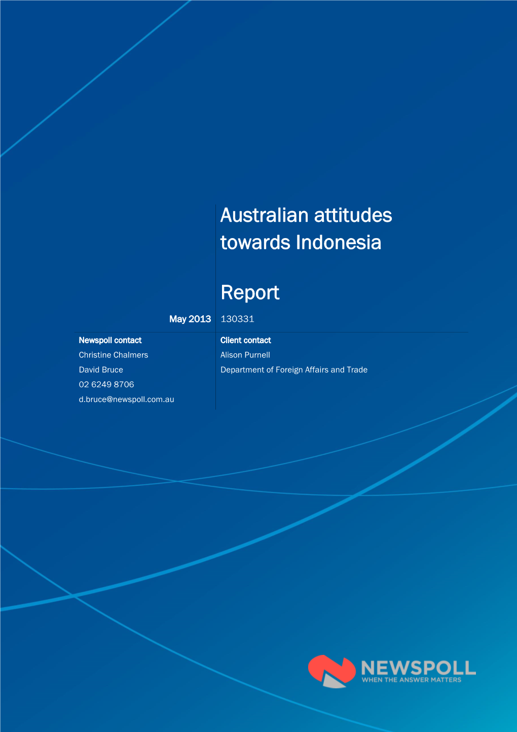 Australian Attitudes Towards Indonesia Report